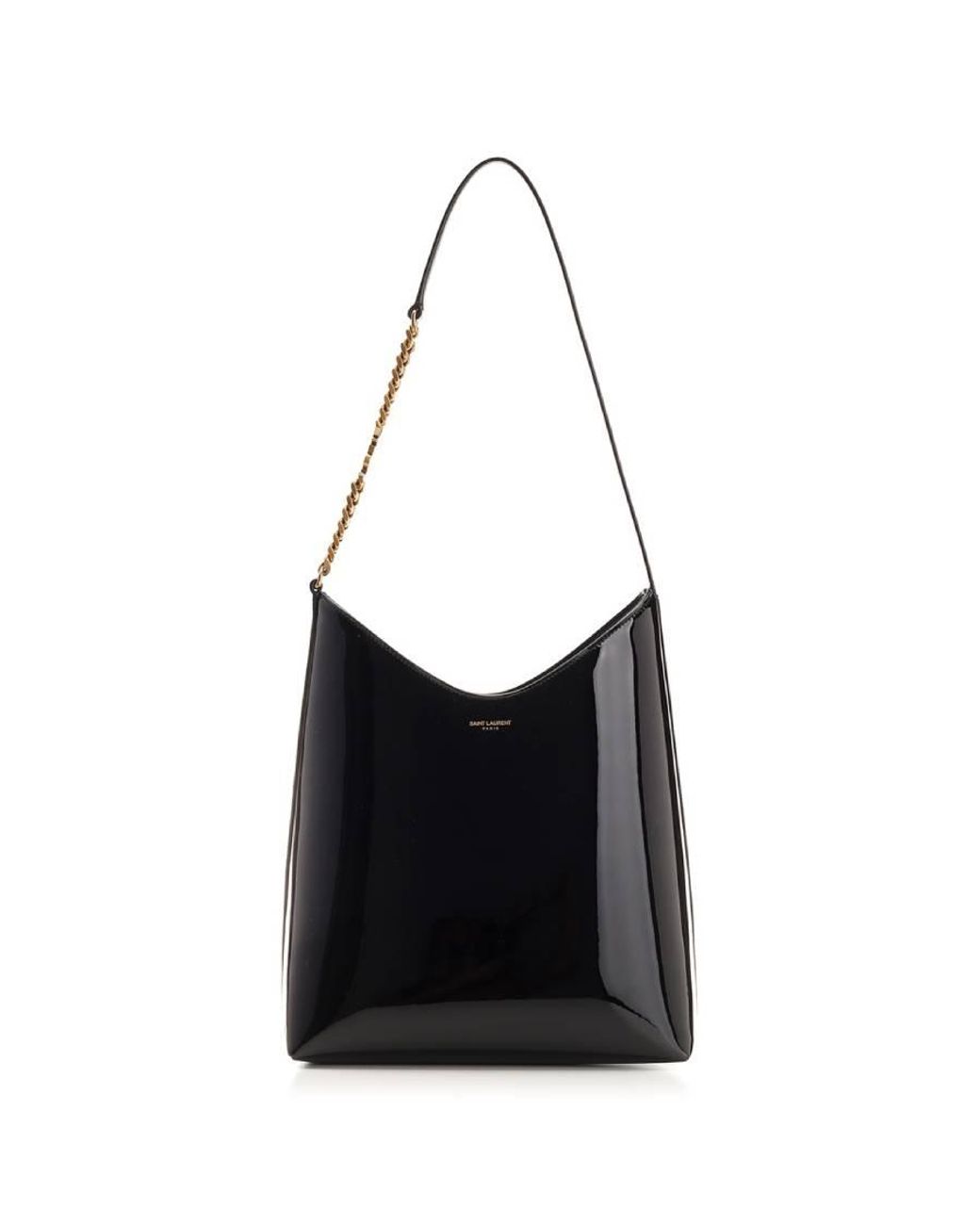 Saint Laurent Black Mini Rendez-Vous Leather Shoulder Bag