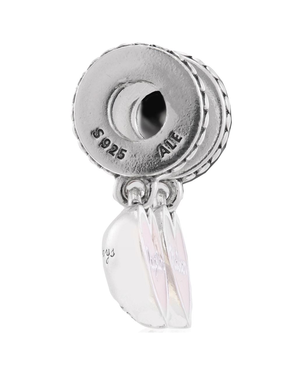 Pandora White Mother And Daughter Split Heart Dangle for men