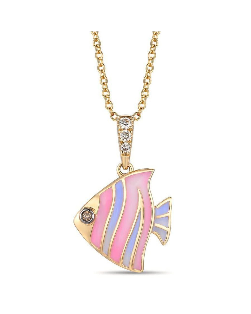Le Vian Pink Ladies Beautiful Sea Creatures Pendant Necklace Set for men