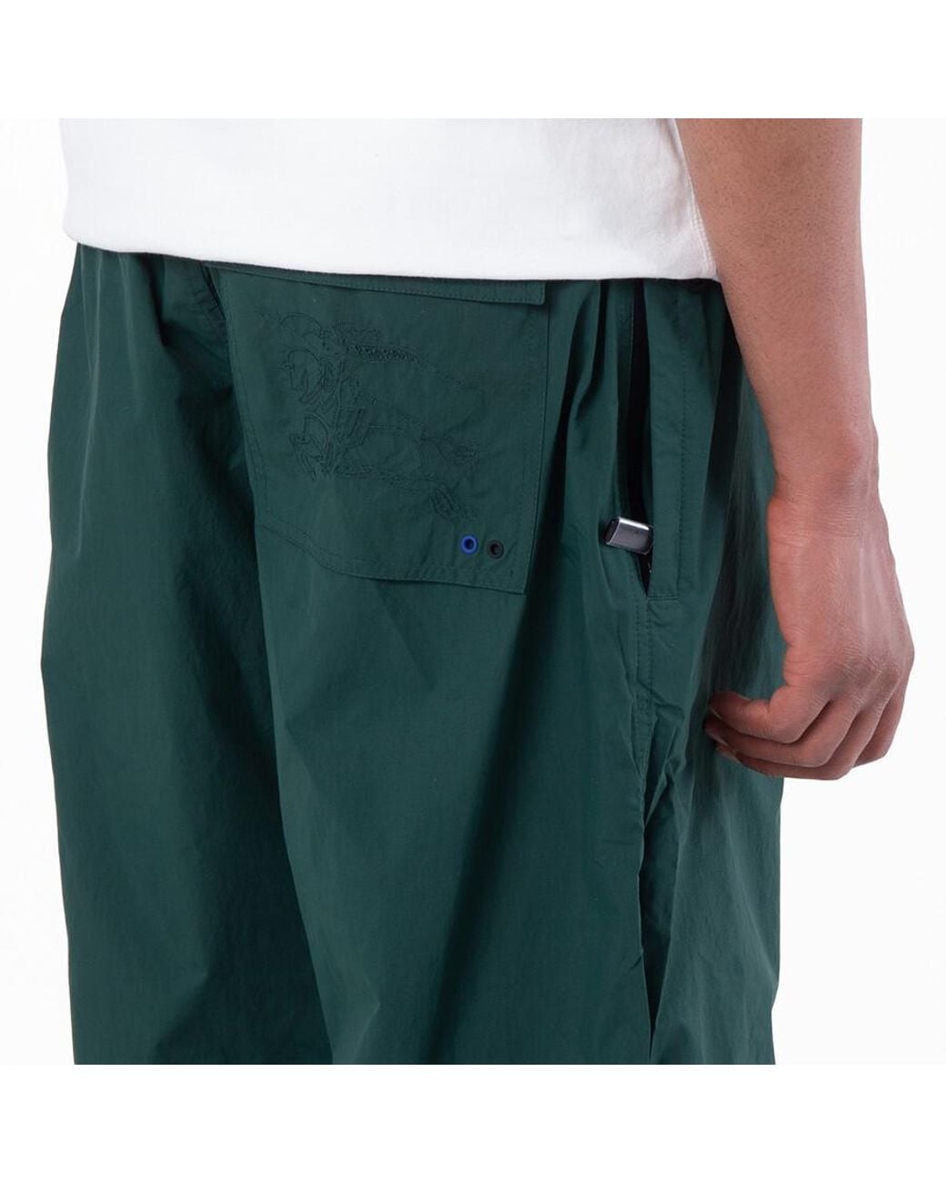 Burberry Green Drawstring Cargo Pants for men