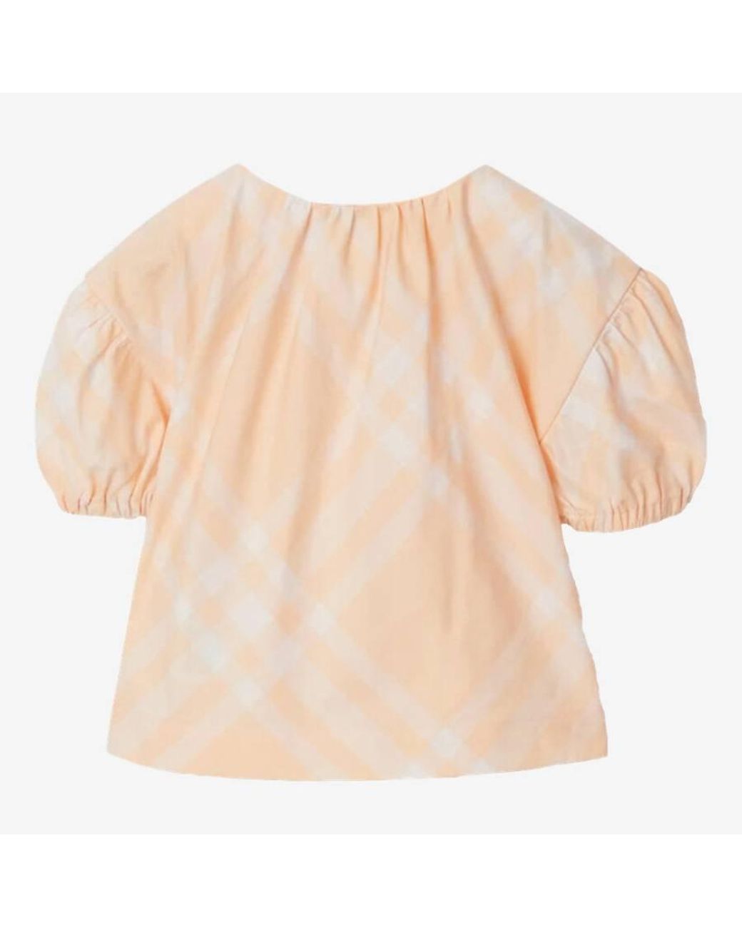 Burberry Natural Toddler Sheryl Check Cotton Blouse
