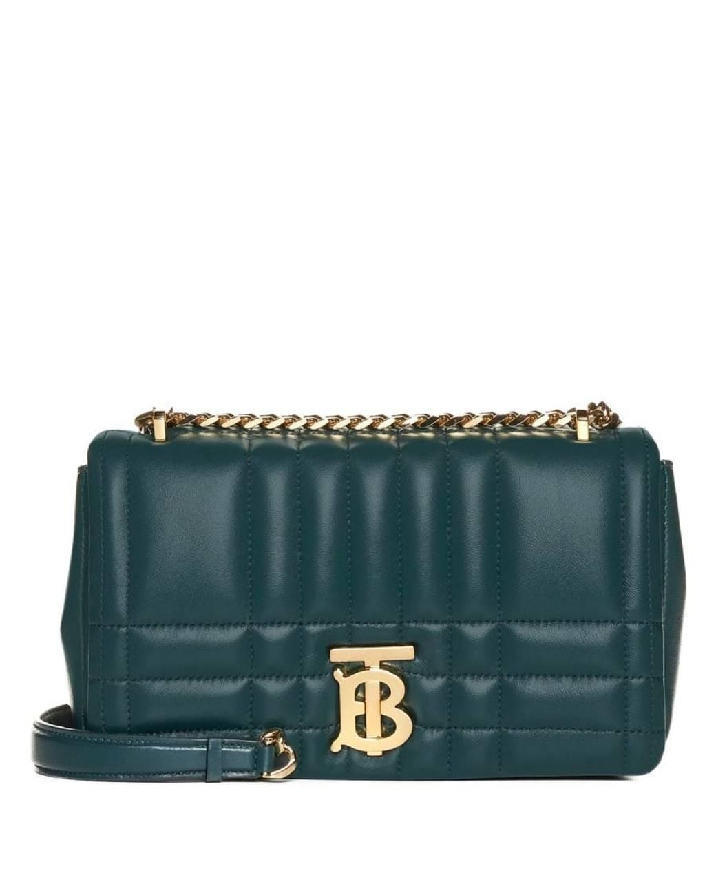 Burberry Green Lola Quilted Leather Small Camera Bag