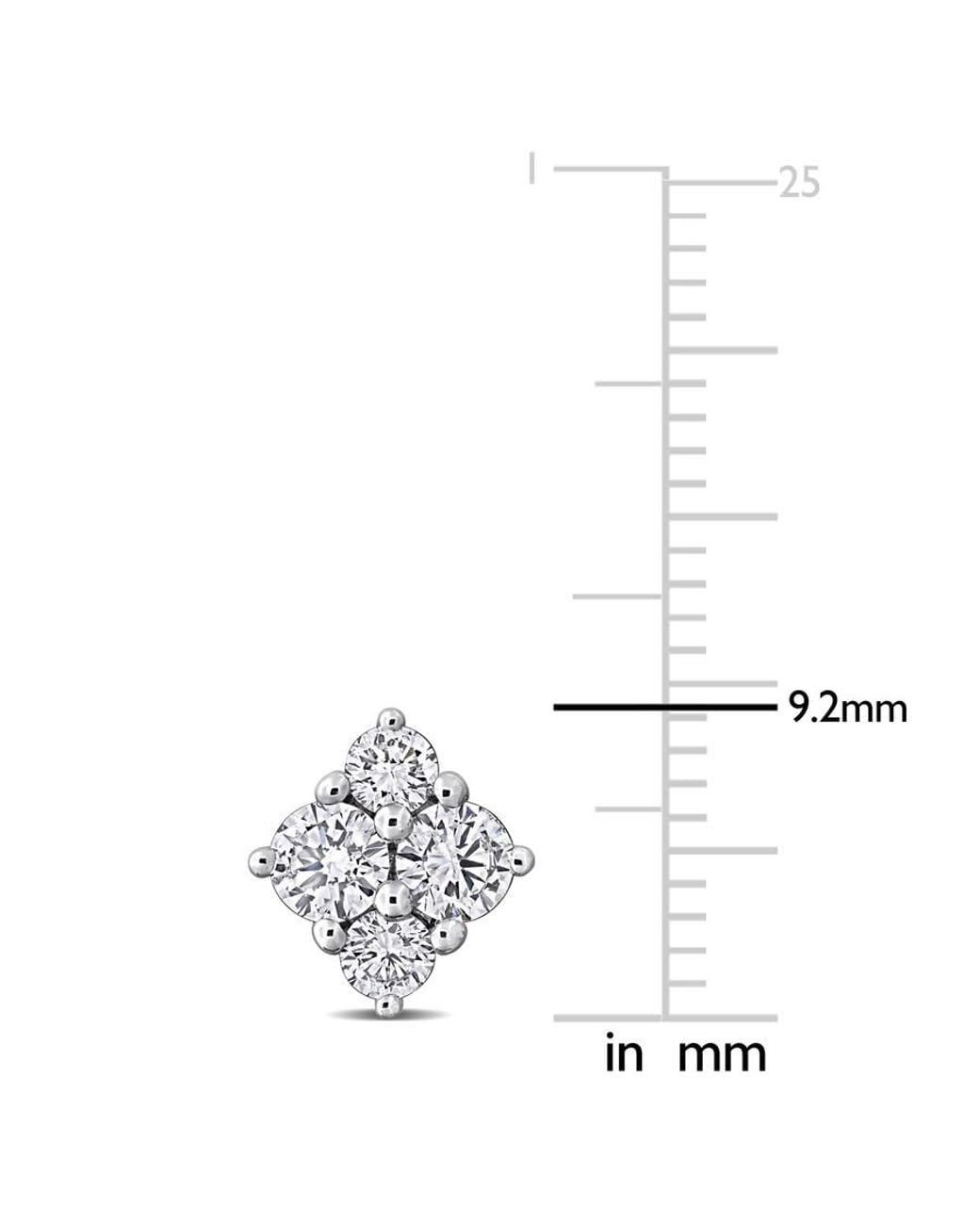 Created Forever Metallic 1 Ct Lab Grown Diamond Tw Fashion Post Earrings for men
