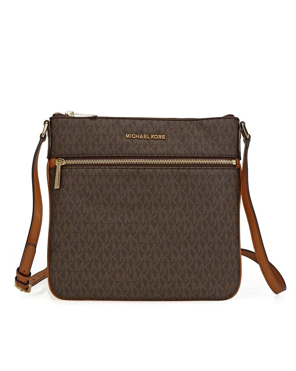 Michael Kors Brown Bedford Signature Flat Crossbody for men