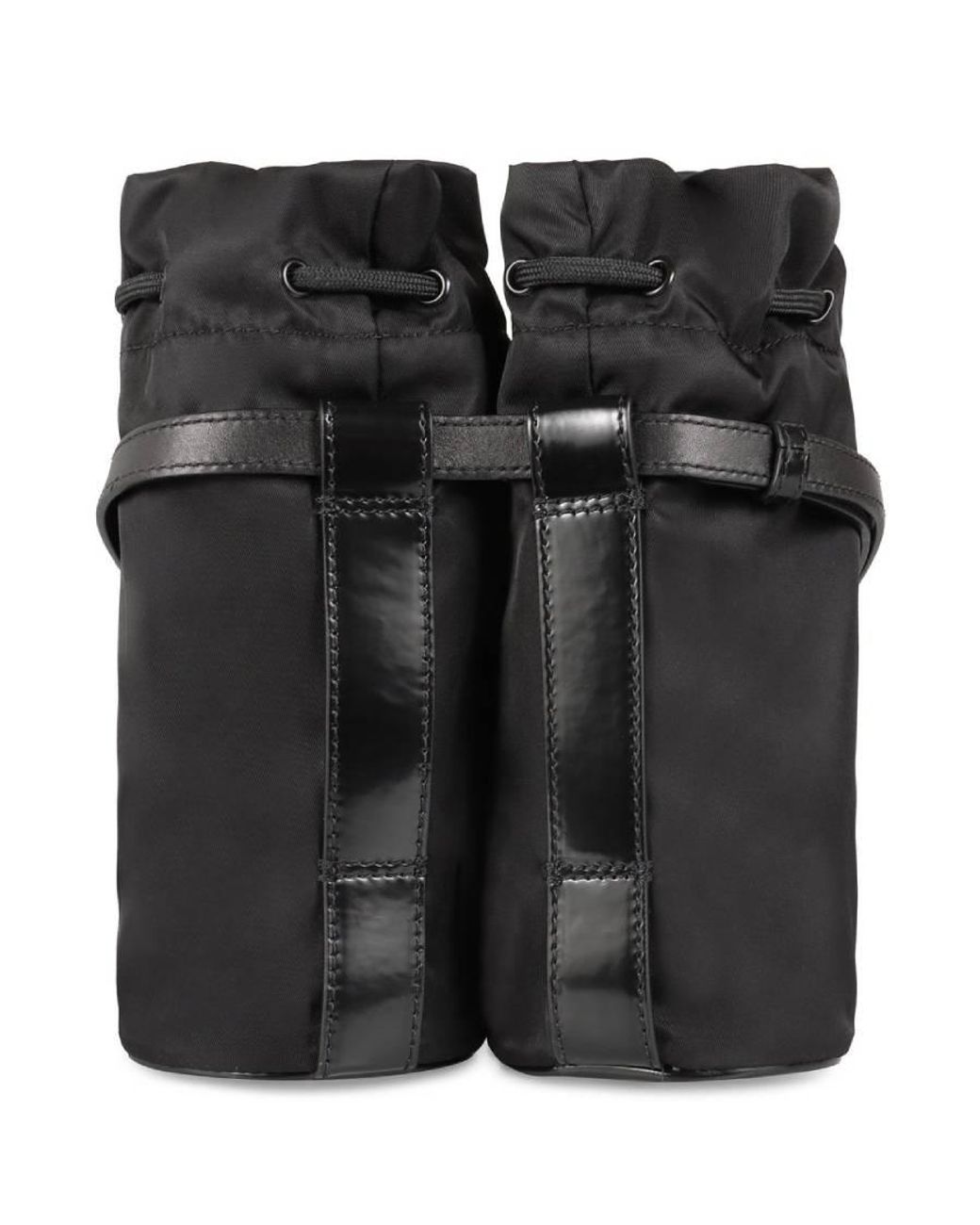 Ferragamo Black Double-Bottle Belt Bag for men