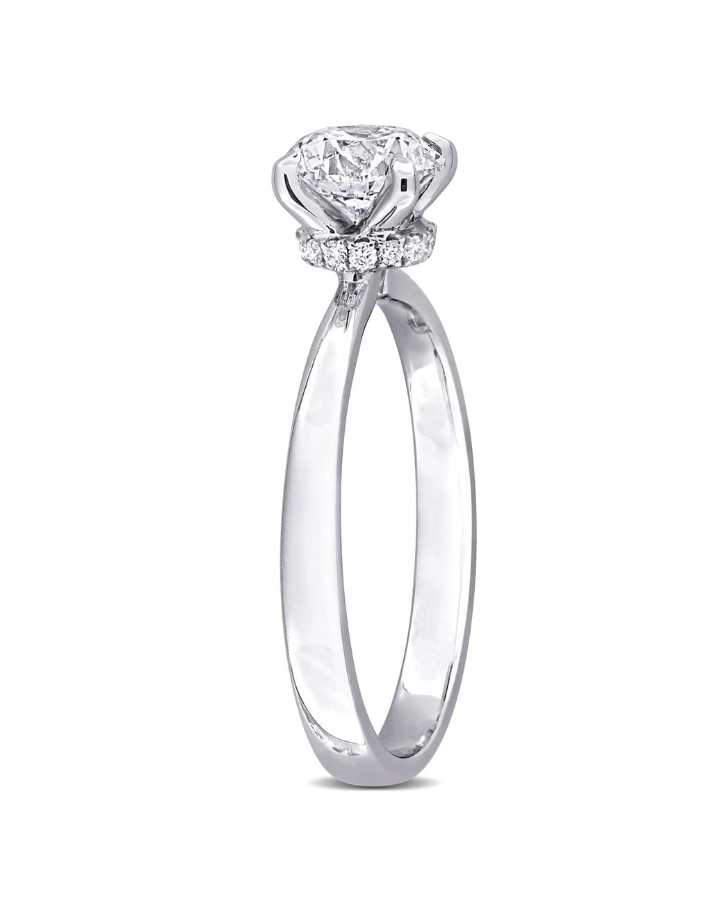 Created Forever White 1Ct Tw Lab-Grown Diamond Solitaire Engagement Ring for men