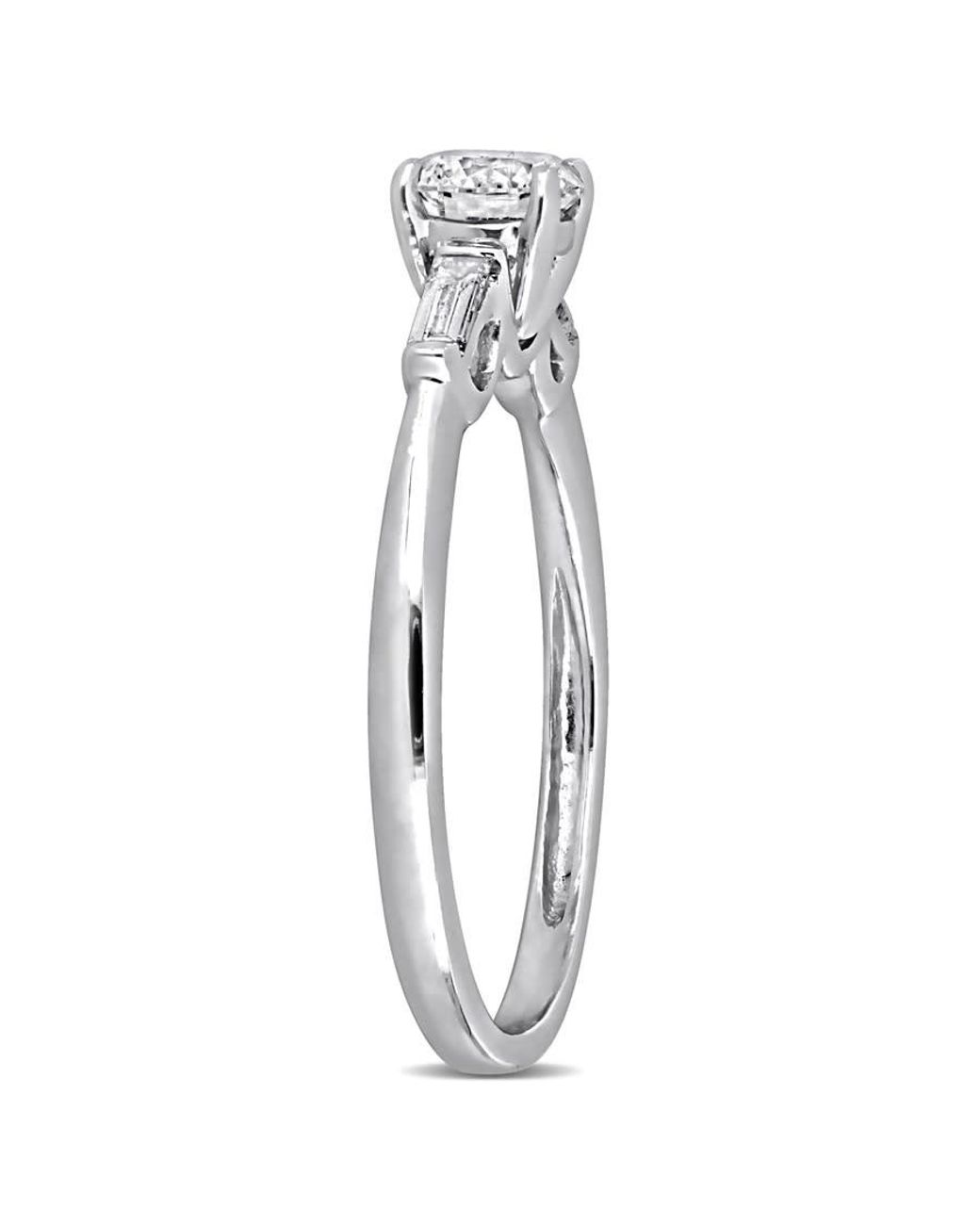 Created Forever Metallic 1/2Ct Tw Lab-Grown Diamond Three-Stone Engagement Ring for men