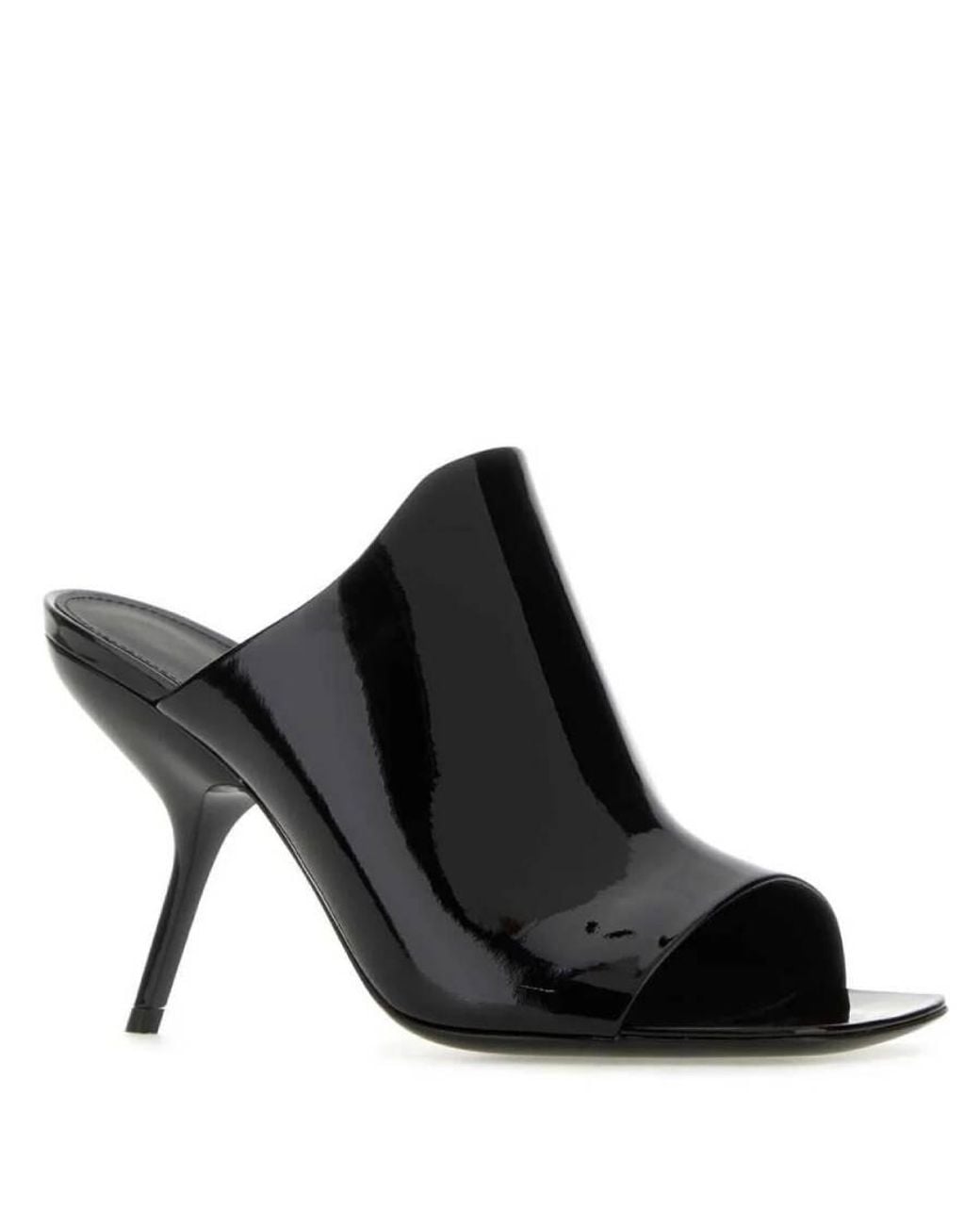 Ferragamo Black Ferragamo Era Patent Open-Toe Sandals