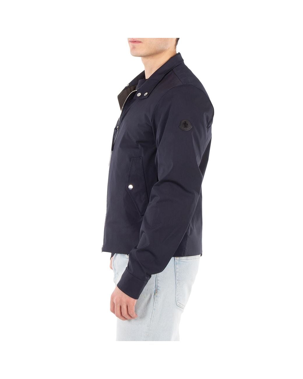 Moncler Blue Cathala Bomber Jacket, Brand Size 2 (Medium) for men