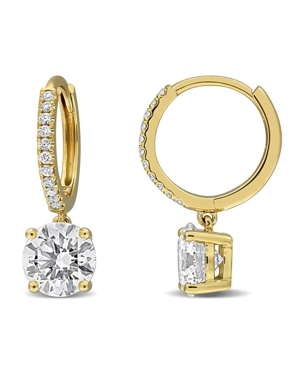 Created Forever Metallic 2 1/10Ct Tw Lab-Grown Diamond Drop Earrings for men