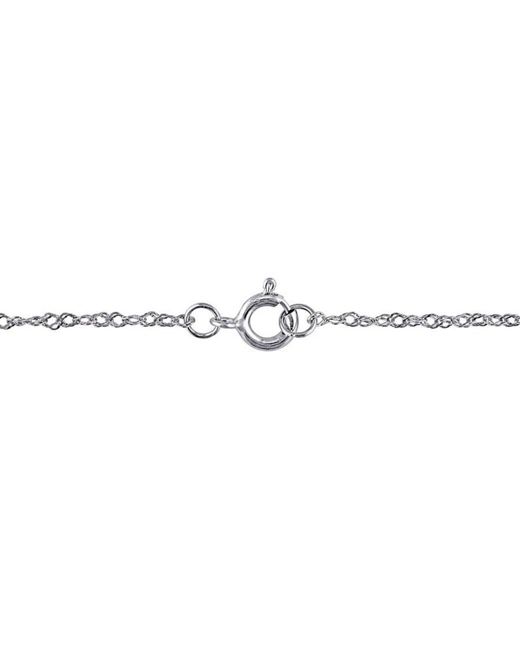 Amour Metallic 1/4 Ct Tw Diamond Solitaire Pendant With Chain for men