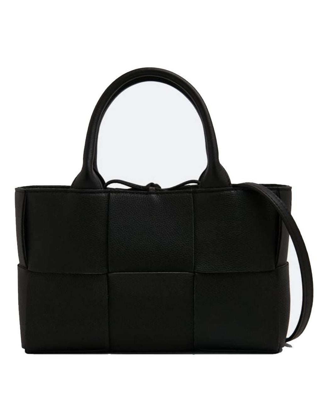 Bottega Veneta Black Mini Arco Intrecciato Tote Bag for men