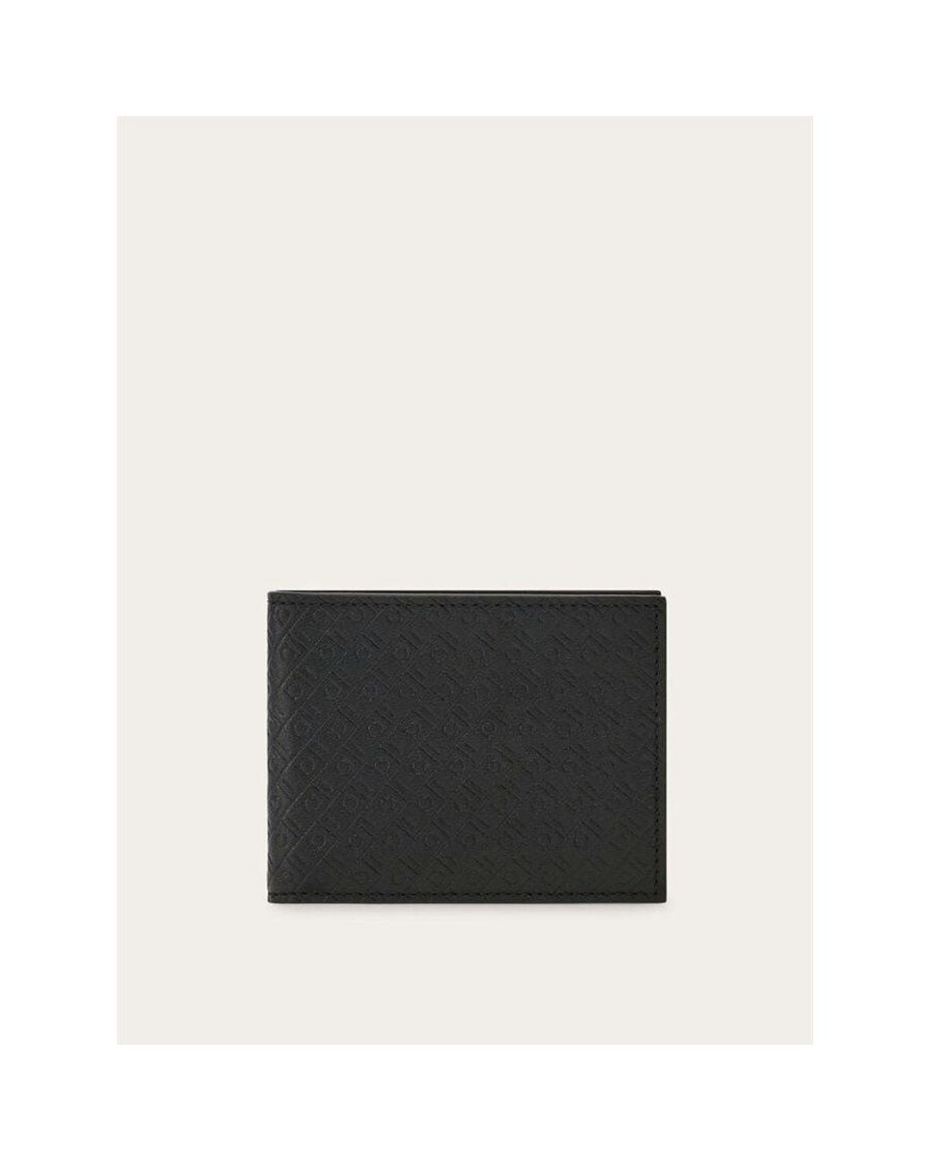 Ferragamo Black Calf Leather Wallet for men