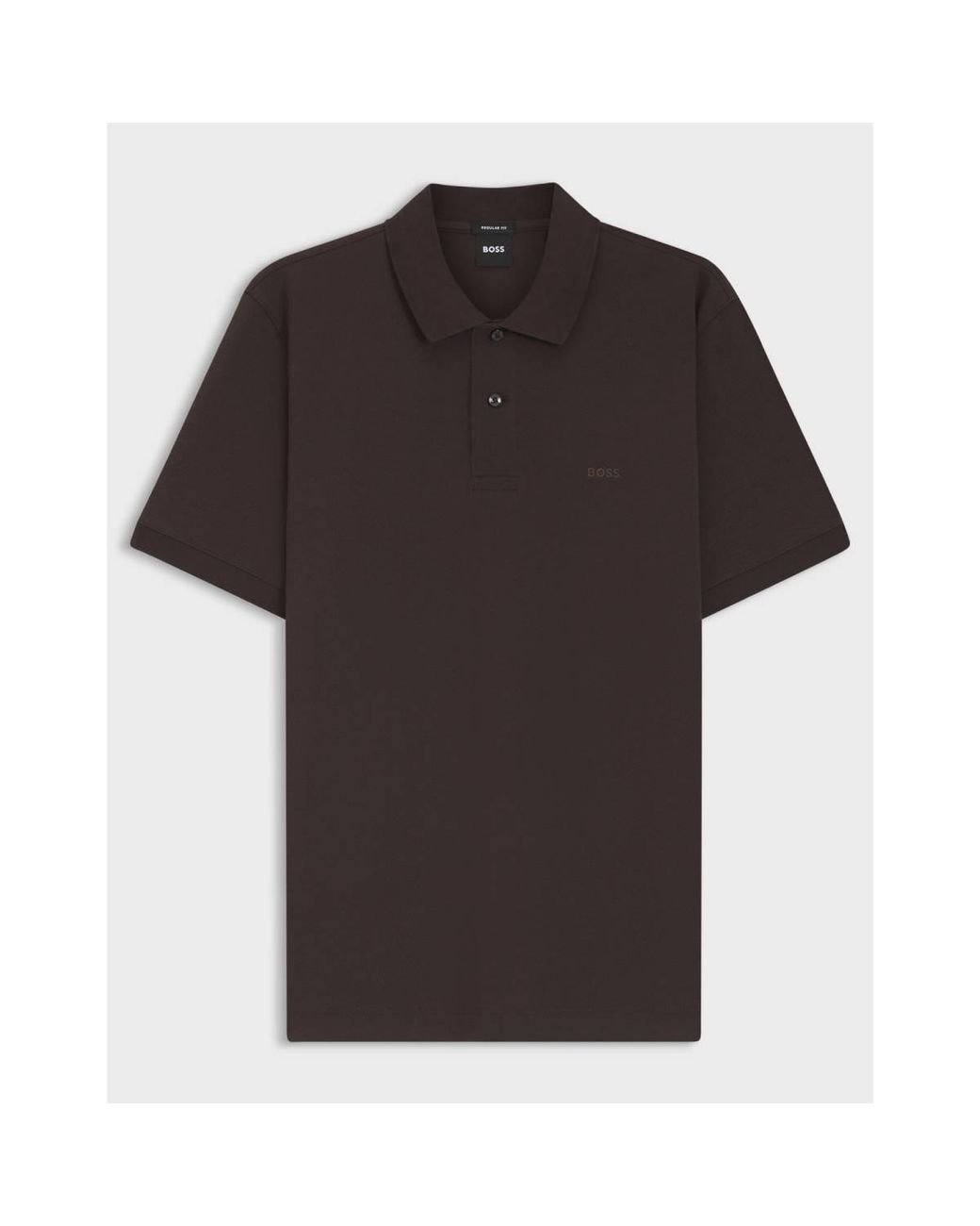 Boss Black Pure Cotton Polo Shirt With Chest Logo for men