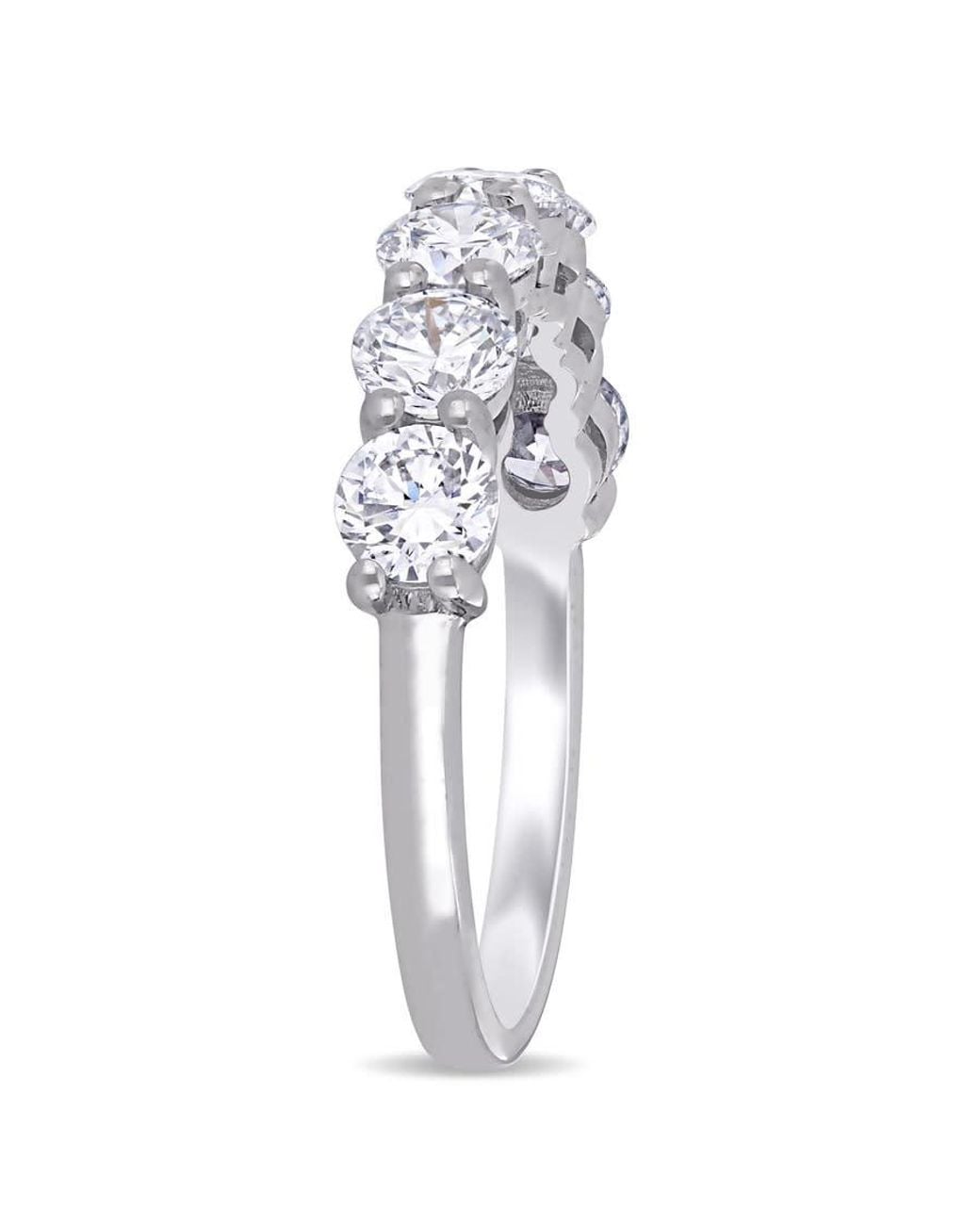Created Forever Metallic 1 3/4 Ct Tw Lab Created Diamond Semi-Eternity Anniversary Band for men