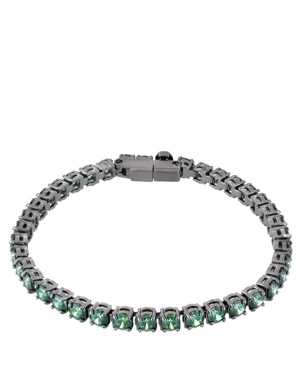 Swarovski Metallic Matrix Crystal Tennis Bracelet for men