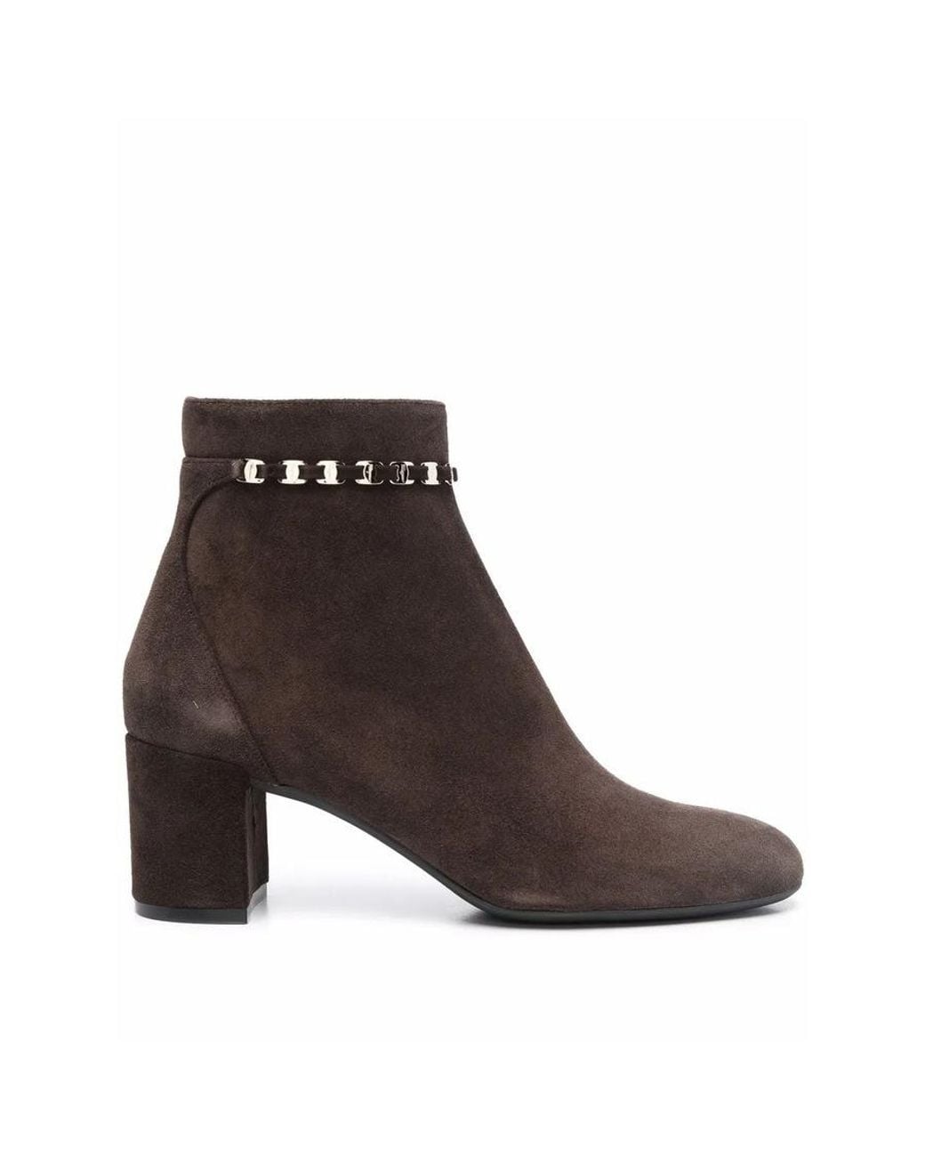 Ferragamo Brown Ladies Boots, Us