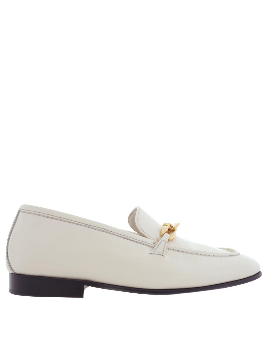 Jimmy Choo Natural Chain Embellished Diamond Tilda Loafers, Brand Size 38.5 Us
