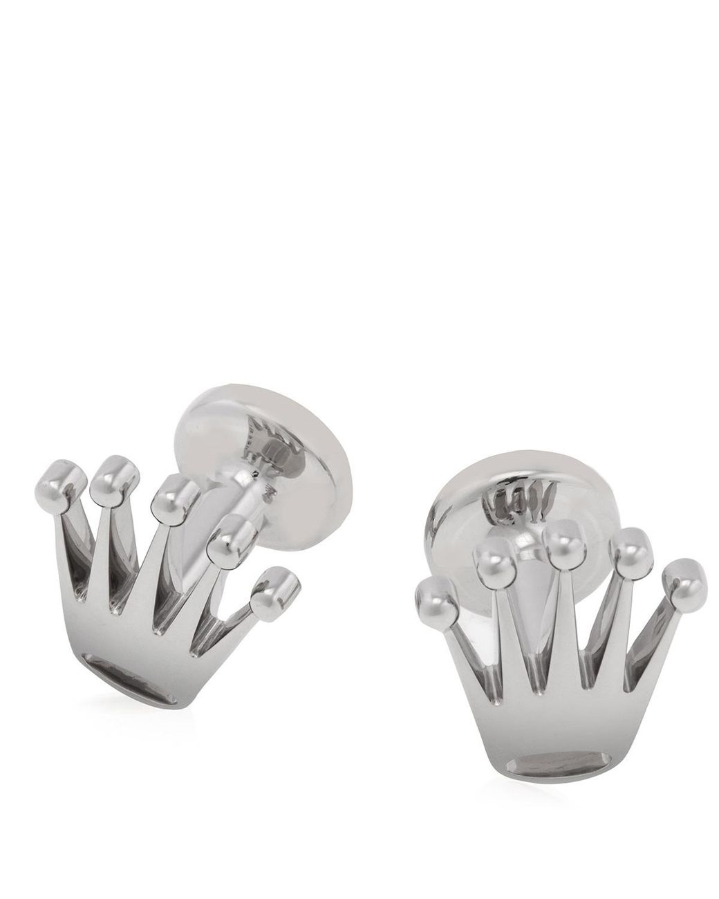Rolex Metallic 18 Kt Crown Cufflinks for men