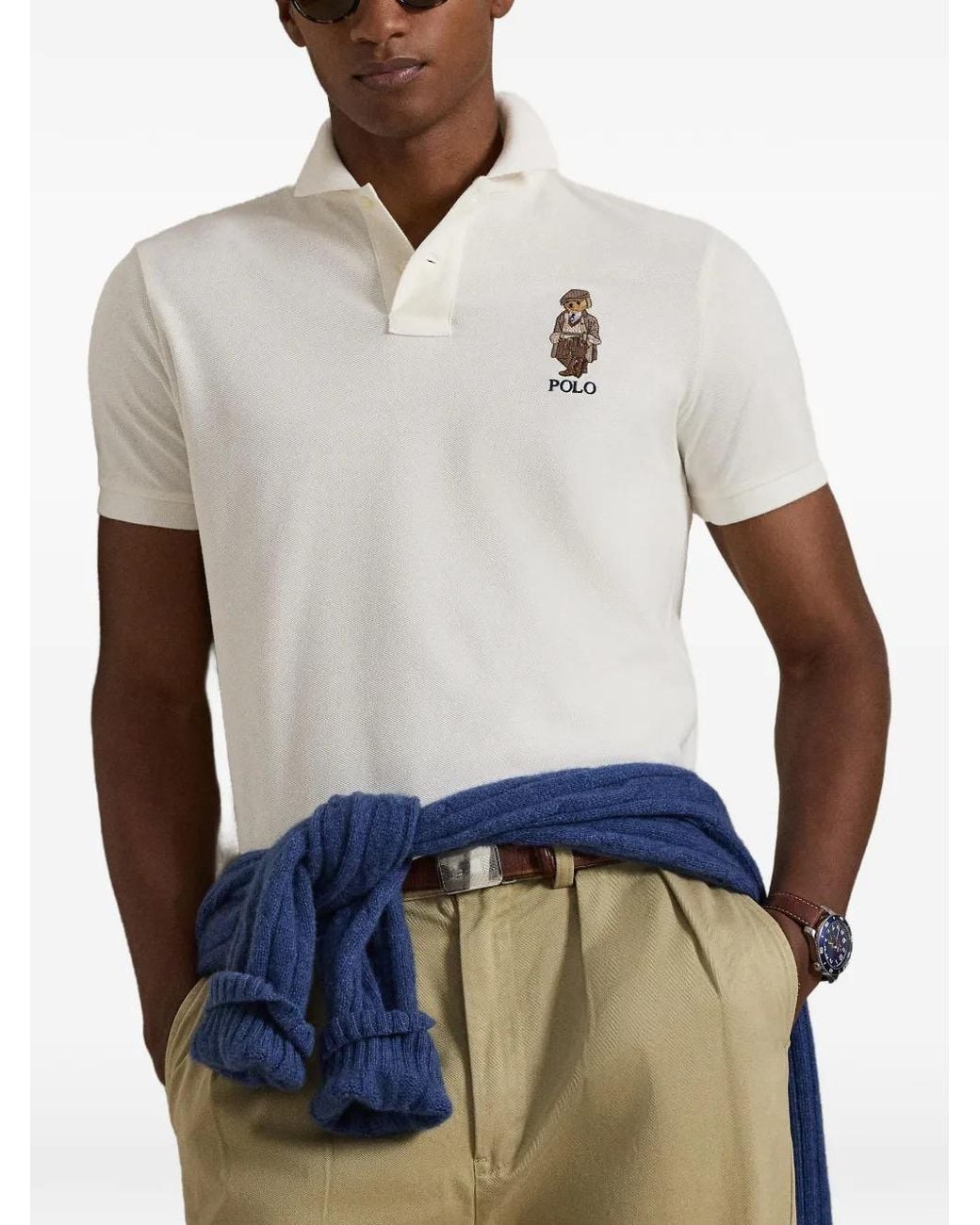 Polo Ralph Lauren White Polo Shirt for men