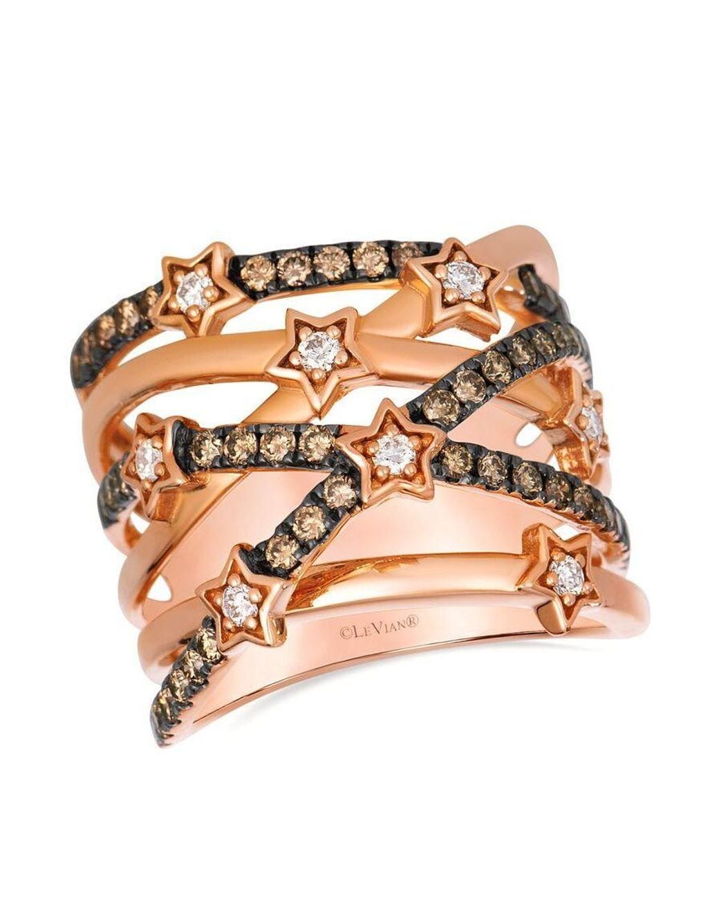 Le Vian Brown Ladies Nude Palette Rings Set for men