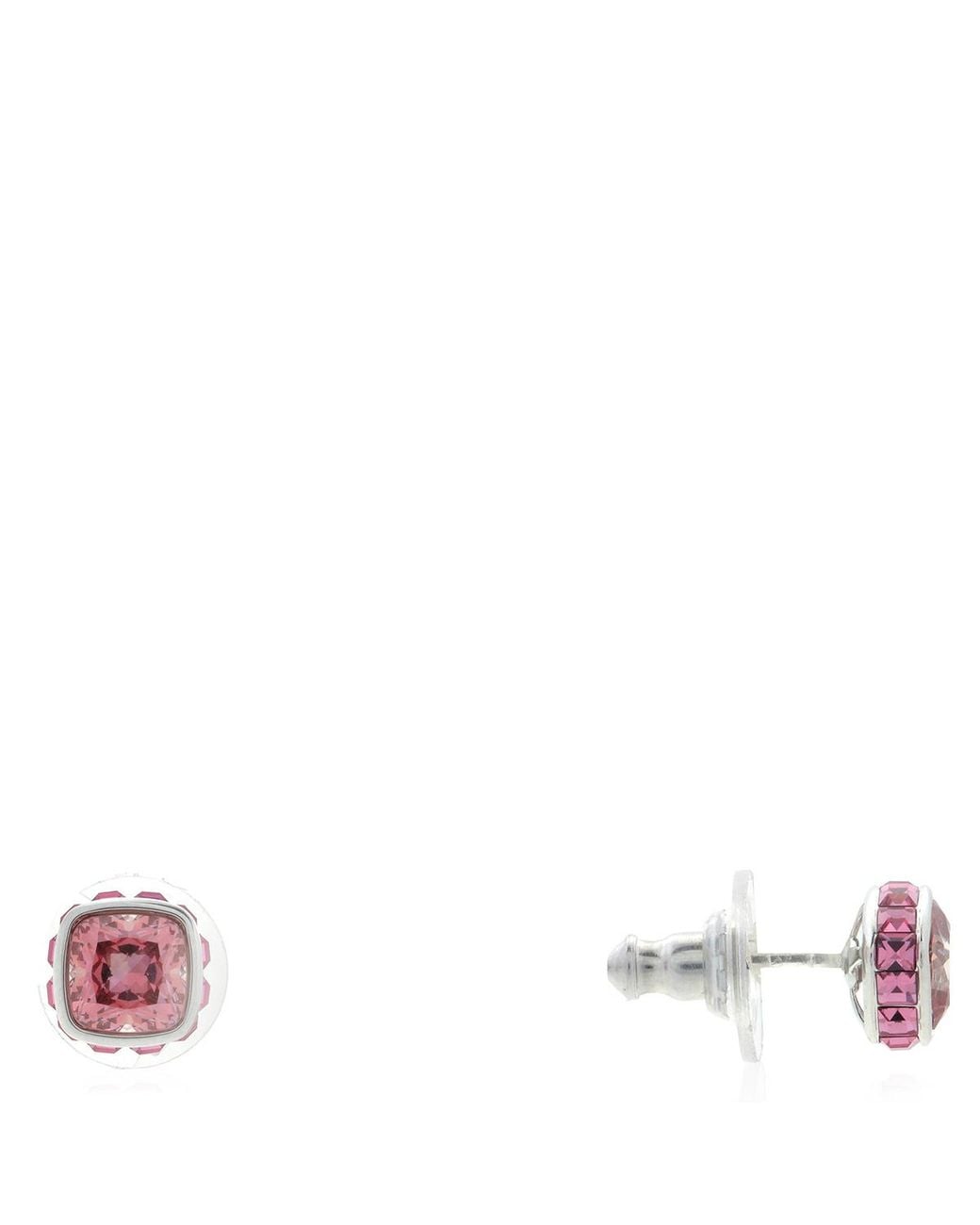 Swarovski Pink October Birthstone Stud Earrings