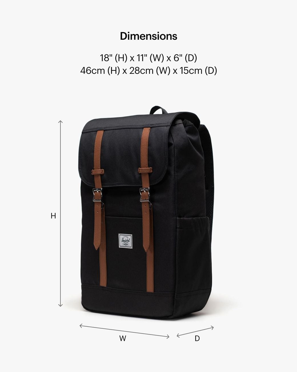 Herschel Supply Co. Black Herschel Retreat Backpack