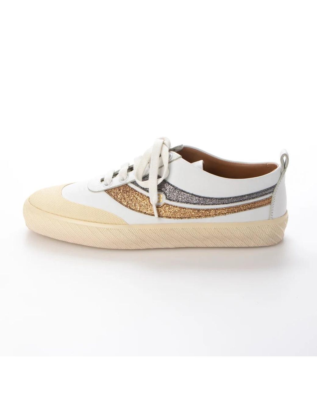 Bally White Shennon Ladies Round Toe Sneakers