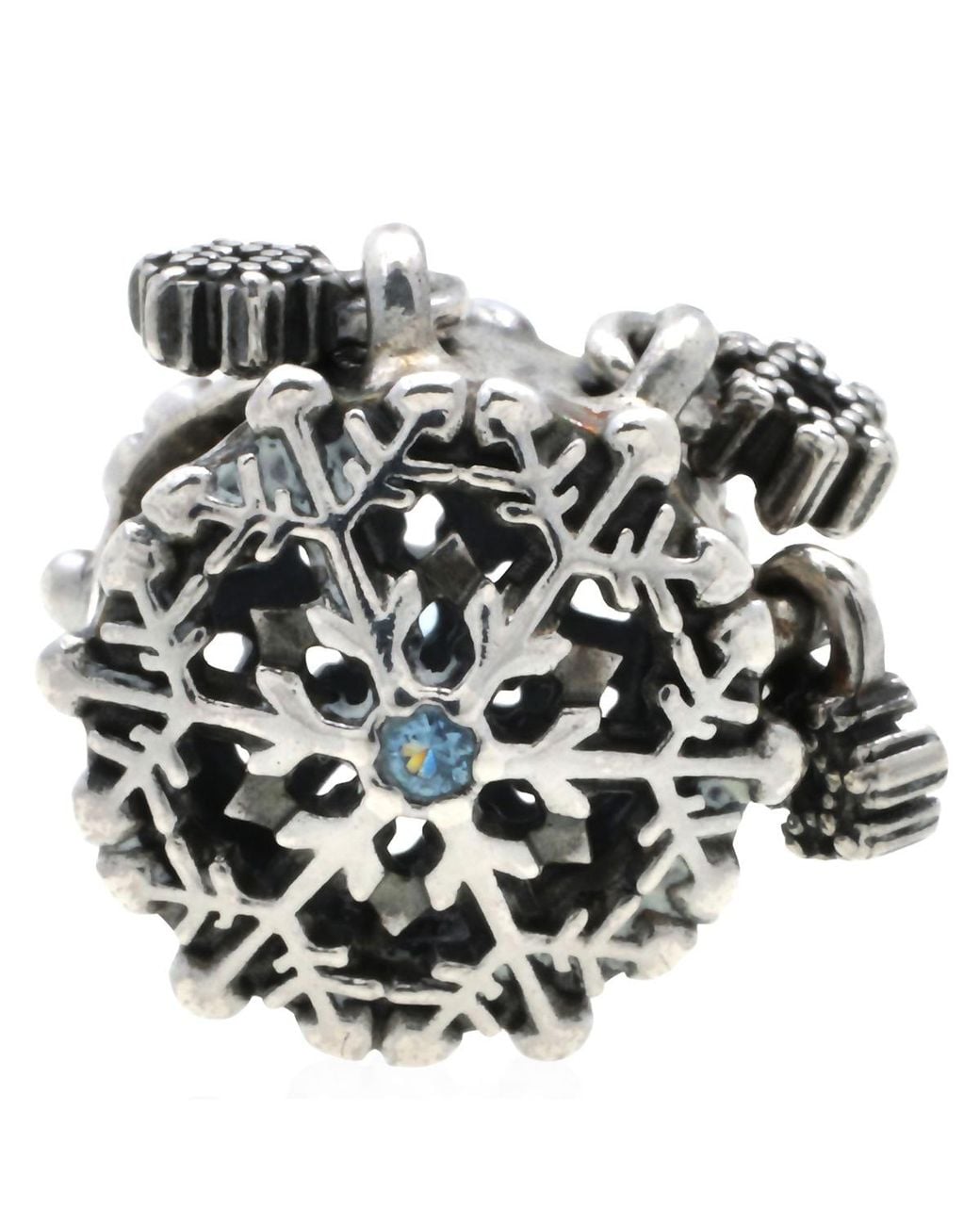 Pandora Multicolor Icy Snowflake Drop Charm for men