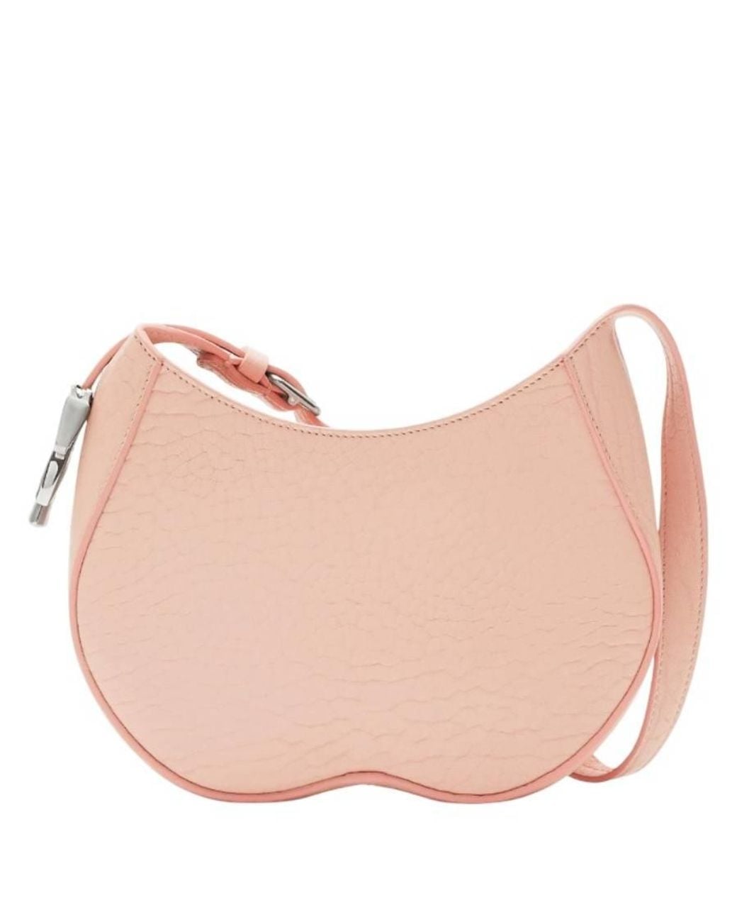 Burberry Pink Small Chess Leather Baguette Bag