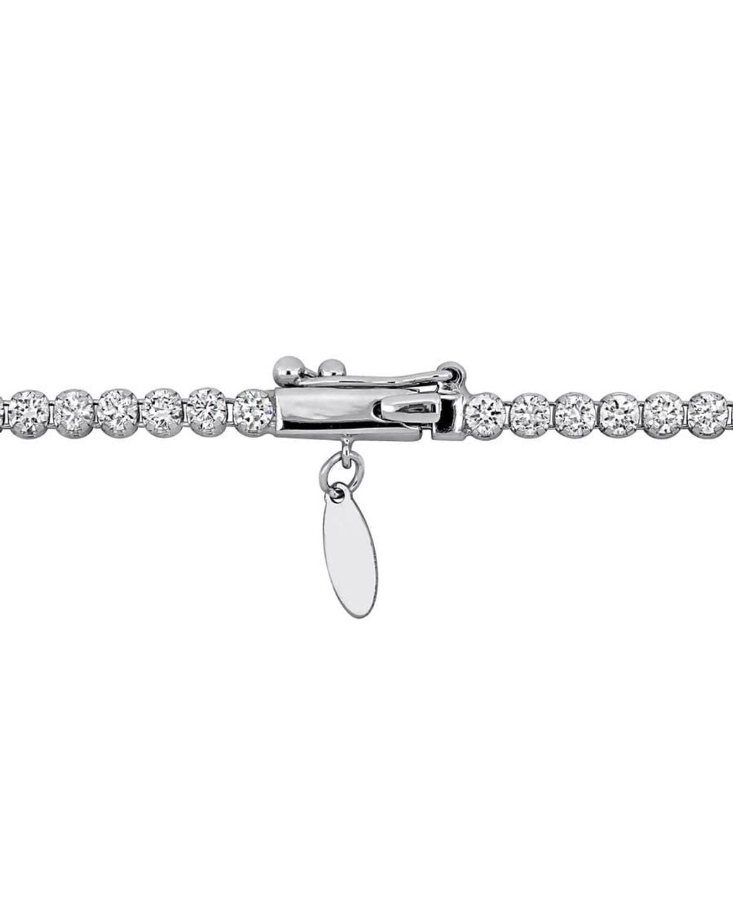 Created Forever Metallic 3Ct Tw Lab-Grown Diamond Tennis Bracelet for men