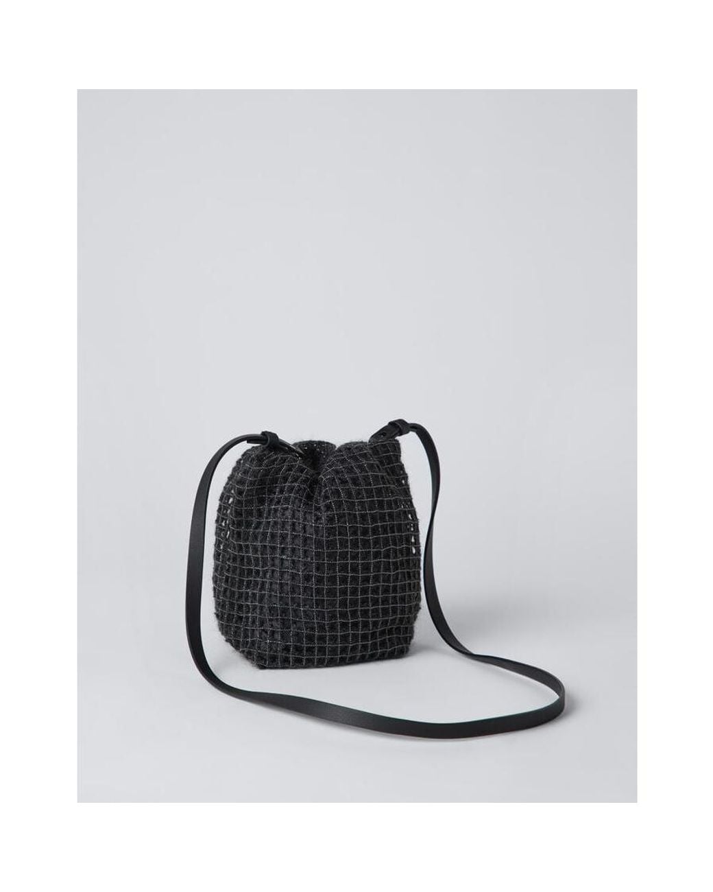 Brunello Cucinelli Multicolor Anthracite Textured Shoulder Bag for men