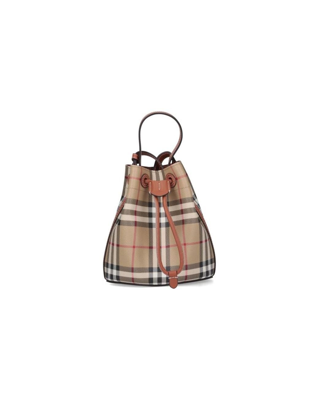 Burberry Brown Tb Mini Bucket Bag