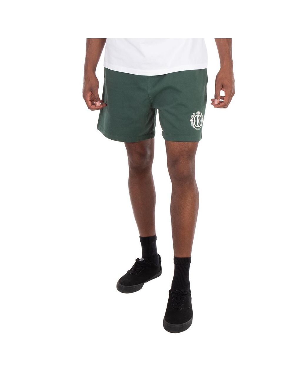 Bally Green Logo Print Track Shorts for men