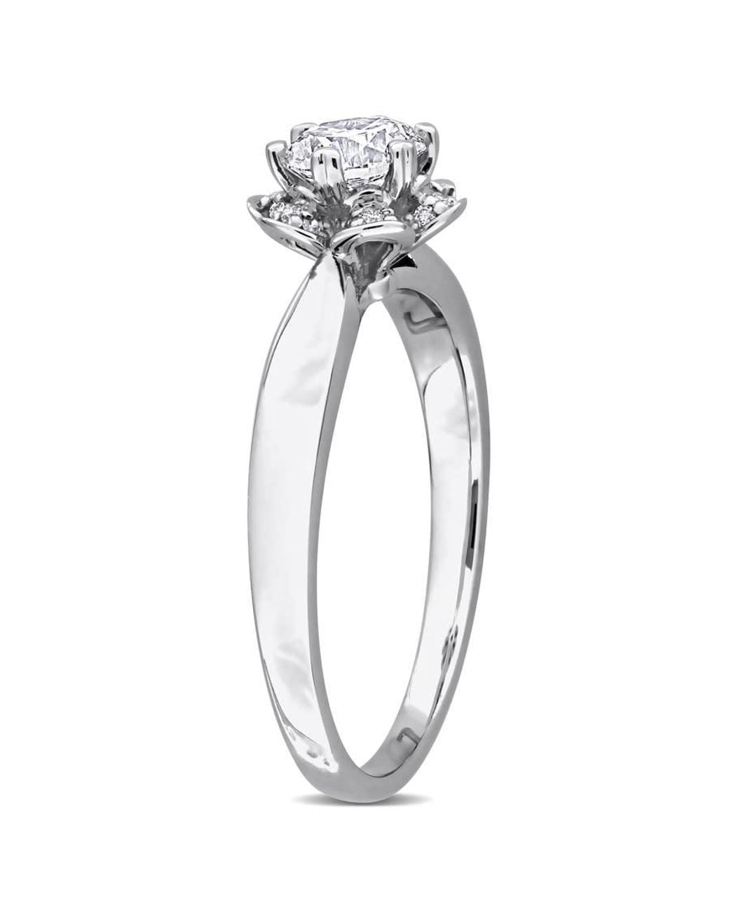 Created Forever Metallic 1/2Ct Tw Lab-Grown Diamond Floral Ring for men