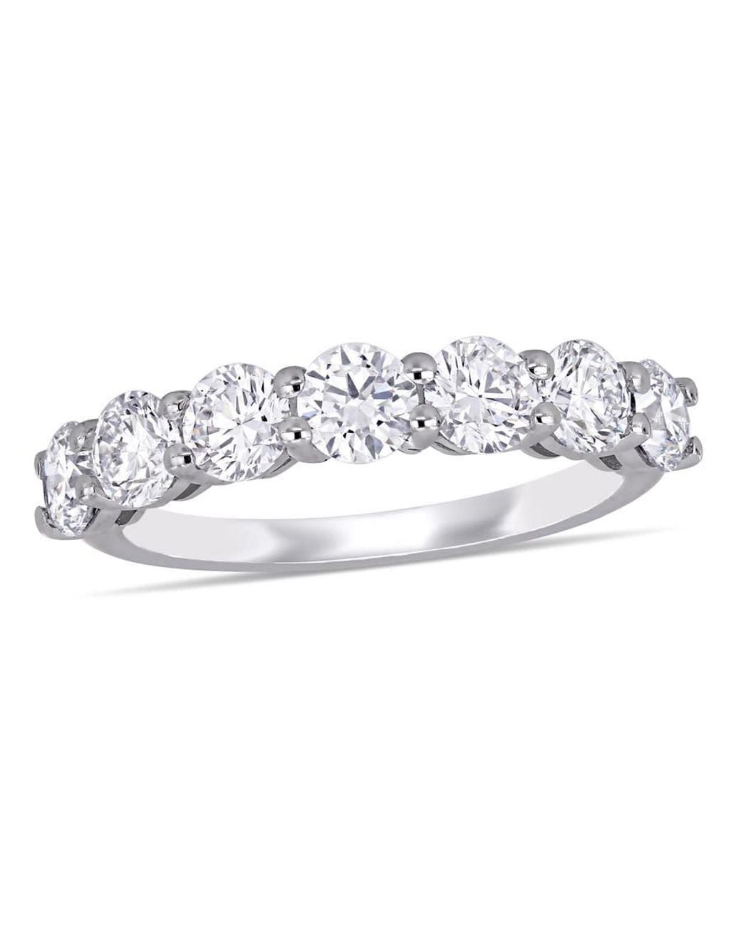 Created Forever Metallic 1 3/4 Ct Tw Lab Created Diamond Semi-Eternity Anniversary Band for men