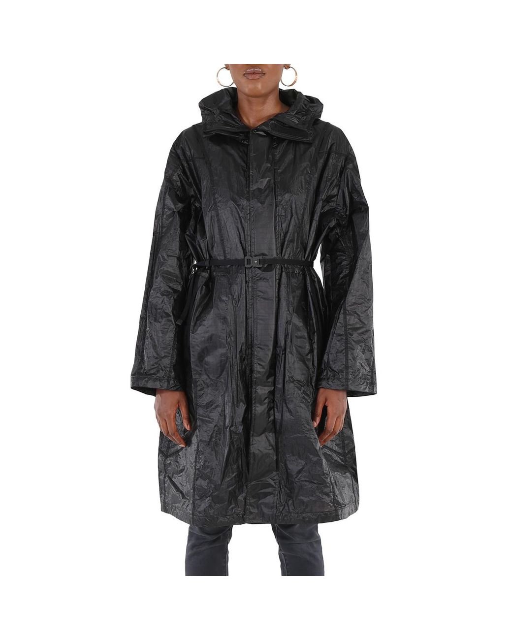 Moncler Black Genius Ciklon Hooded Rain Coat, Brand Size 2 (Medium) for men