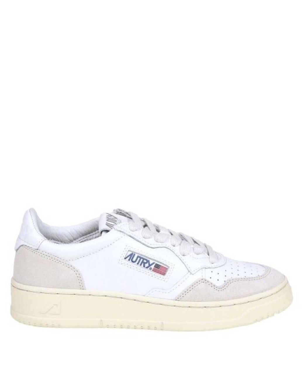 Autry White Medalist Low Sneakers, Brand Size 36 Us