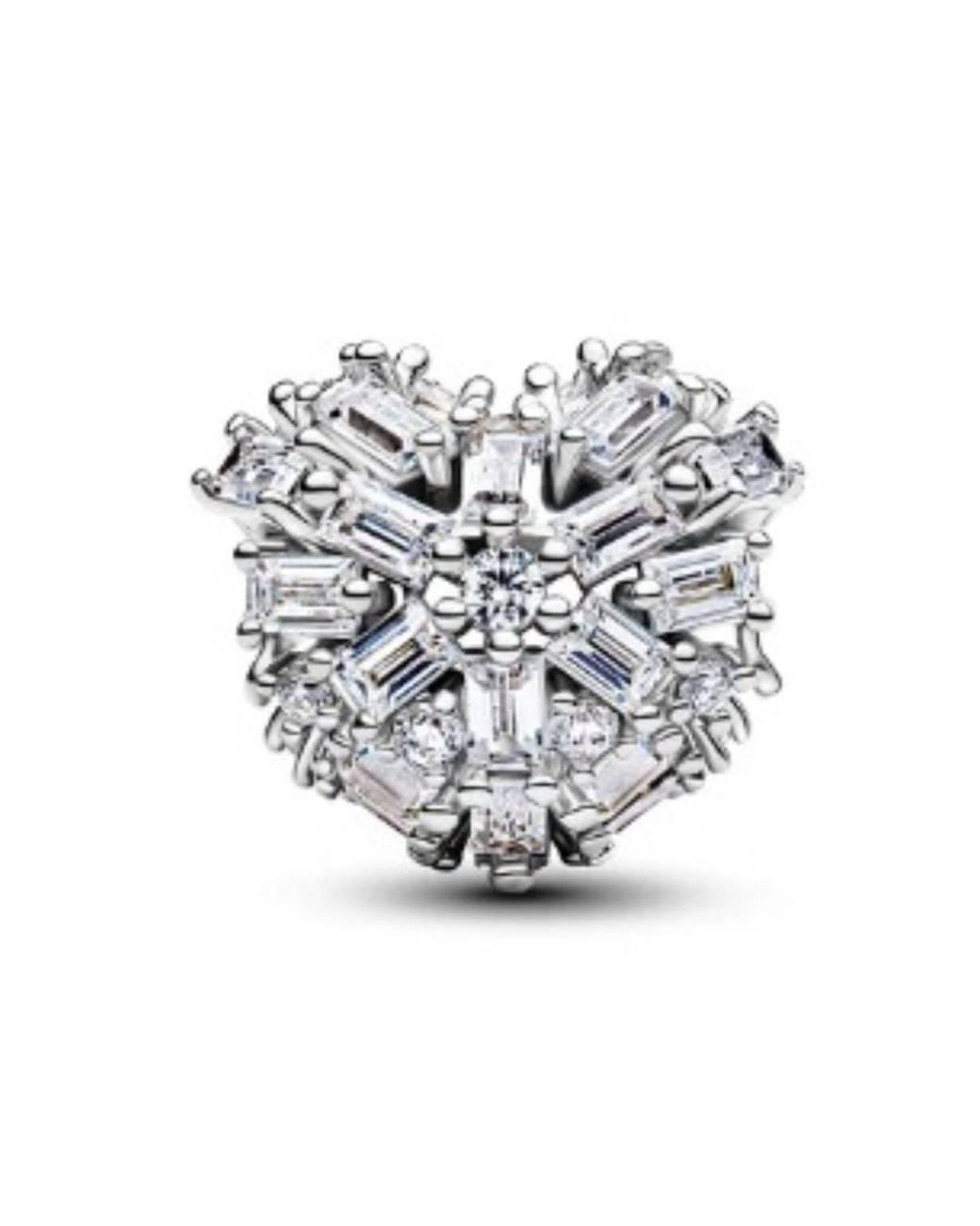 Pandora White Ladies Sparkling Heart Charm for men