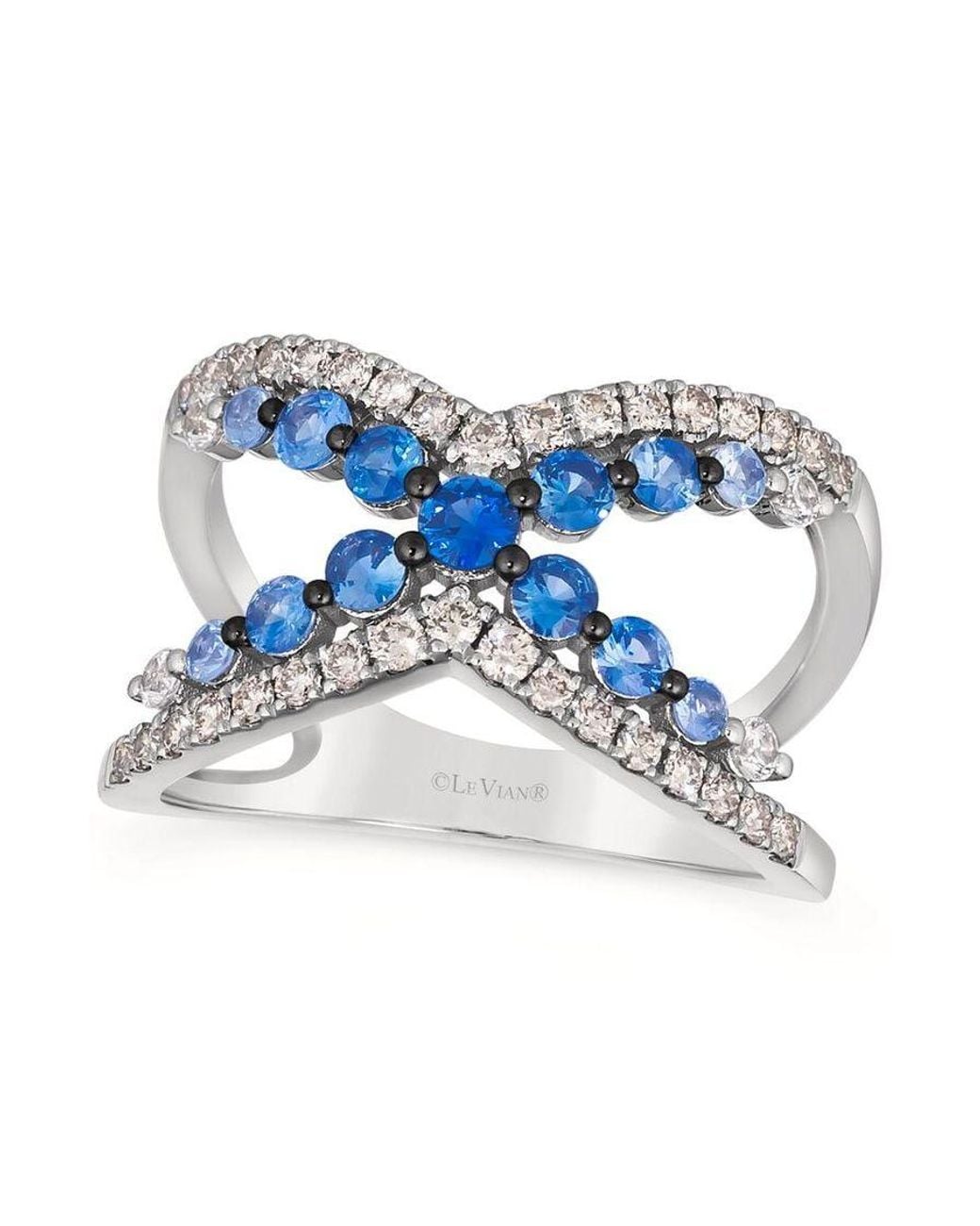 Le Vian Blue Ladies Denim Ombre Rings Set for men