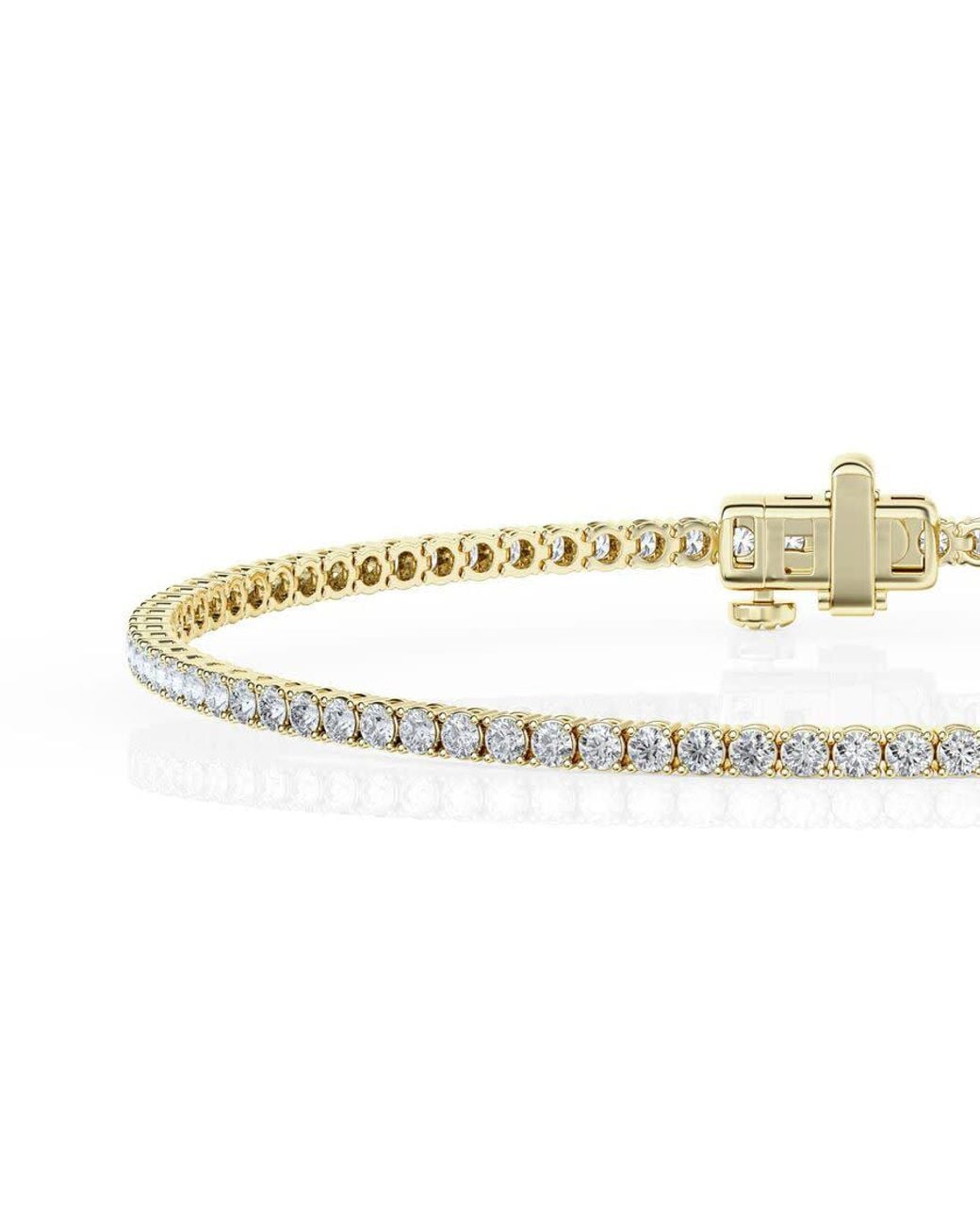 Brilliant Diamond Metallic 3 Ctw Lab Grown Diamond Tennis Bracelet For for men