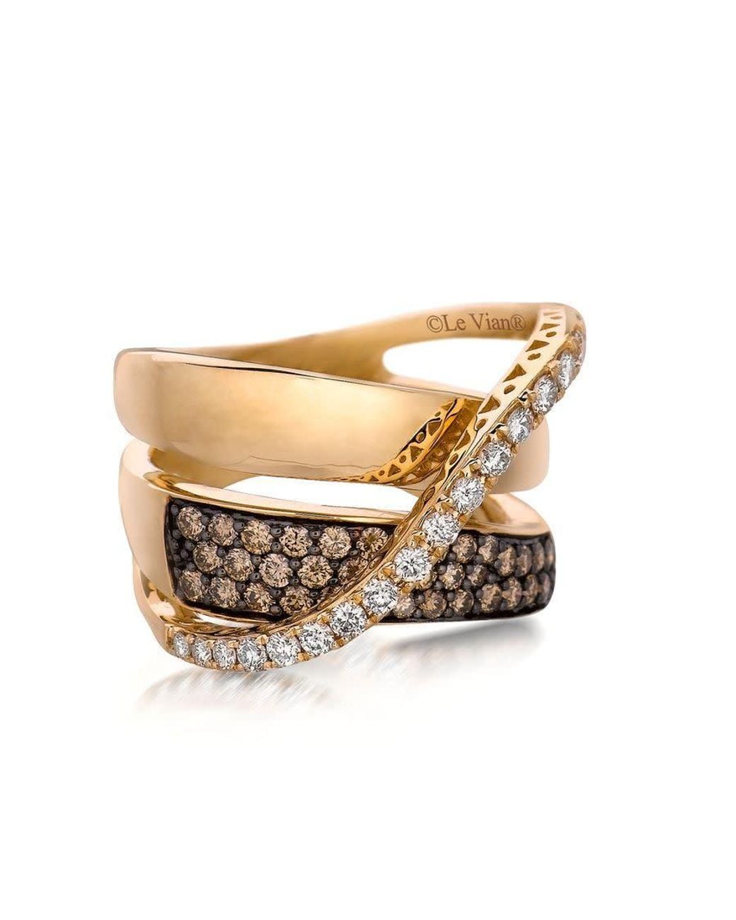 Le Vian Metallic Ladies Honey And Chocolate Gladiator Rings Set for men