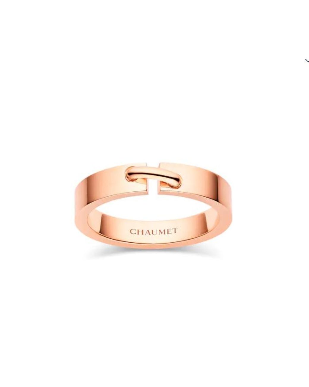 Chaumet Metallic 18K Rose Liens Evidence Wedding Ring