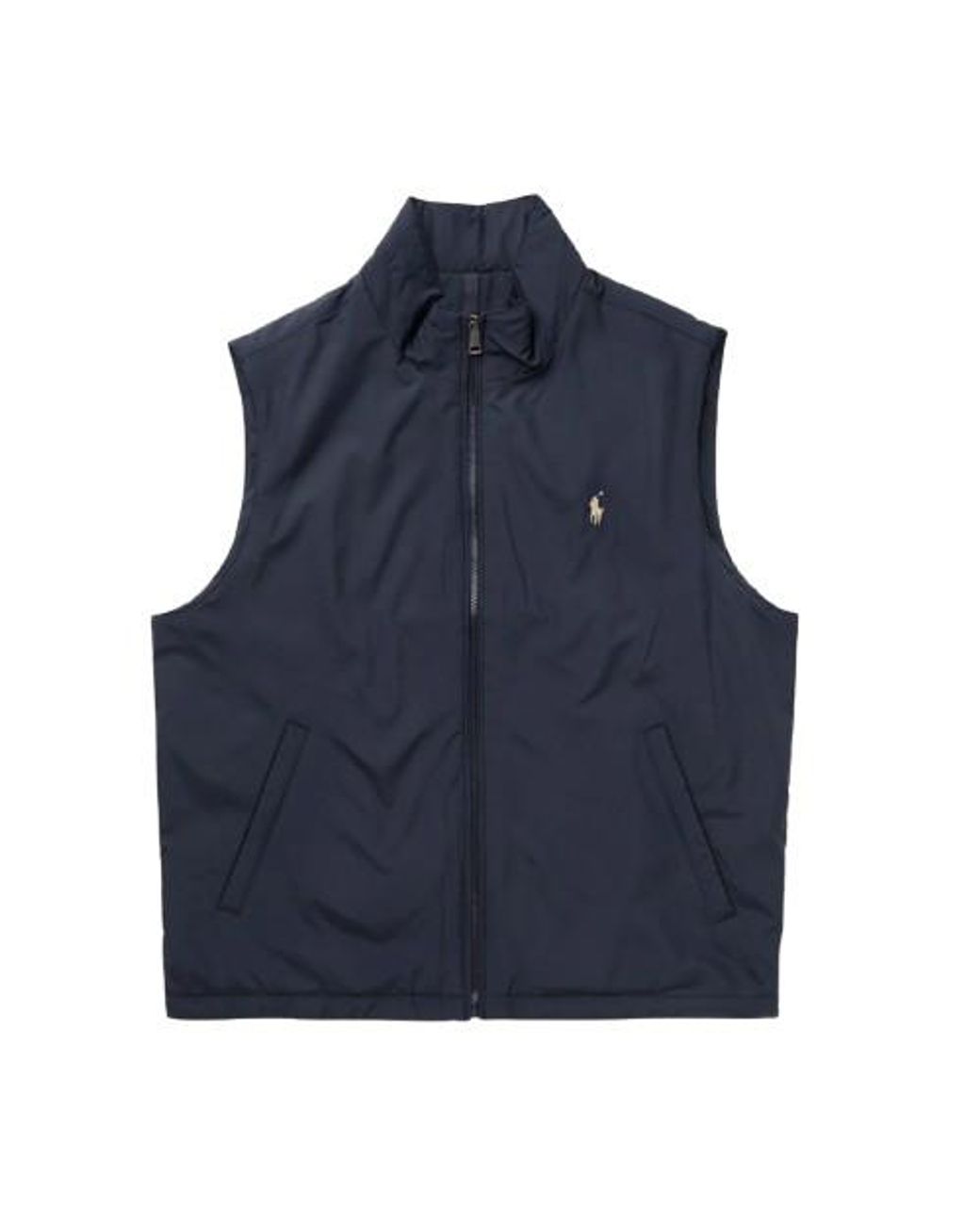 Polo Ralph Lauren Blue Packable Zip-Up Vest for men