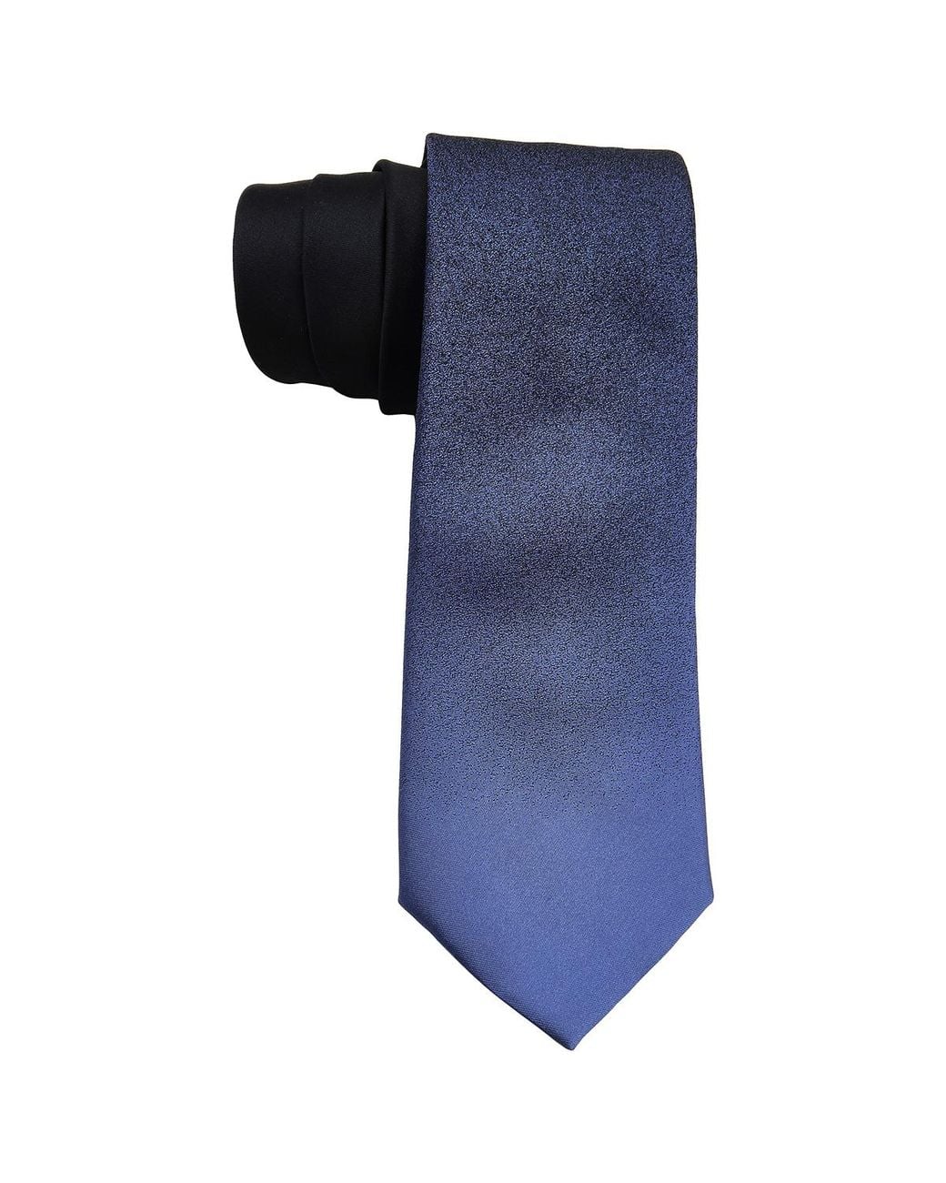 Ferragamo Blue Tokyo Nuanced Logo Embroidered Silk Tie for men