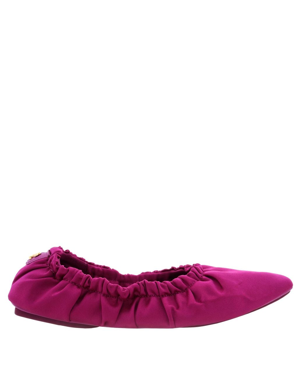 Jimmy Choo Purple Bardo Satin Ballerina Flats, Brand Size 34.5 Us