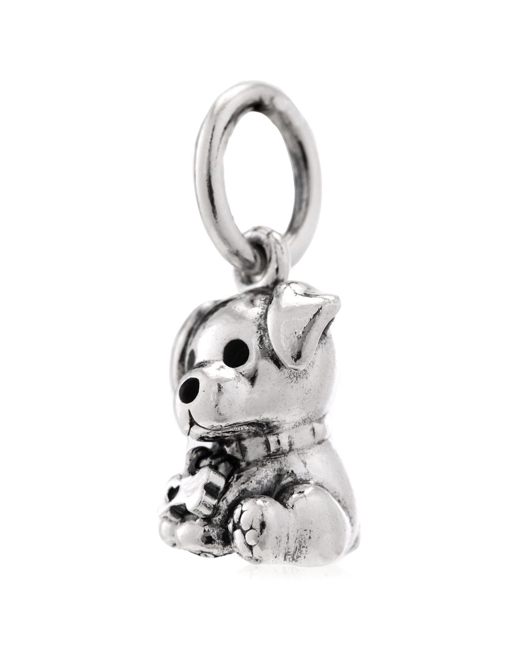 Pandora White Labrador Dog Dangle With Enamel for men