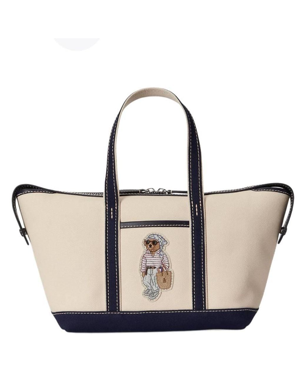 Polo Ralph Lauren Brown Polo Bear Canvas Shopper Tote Bag for men