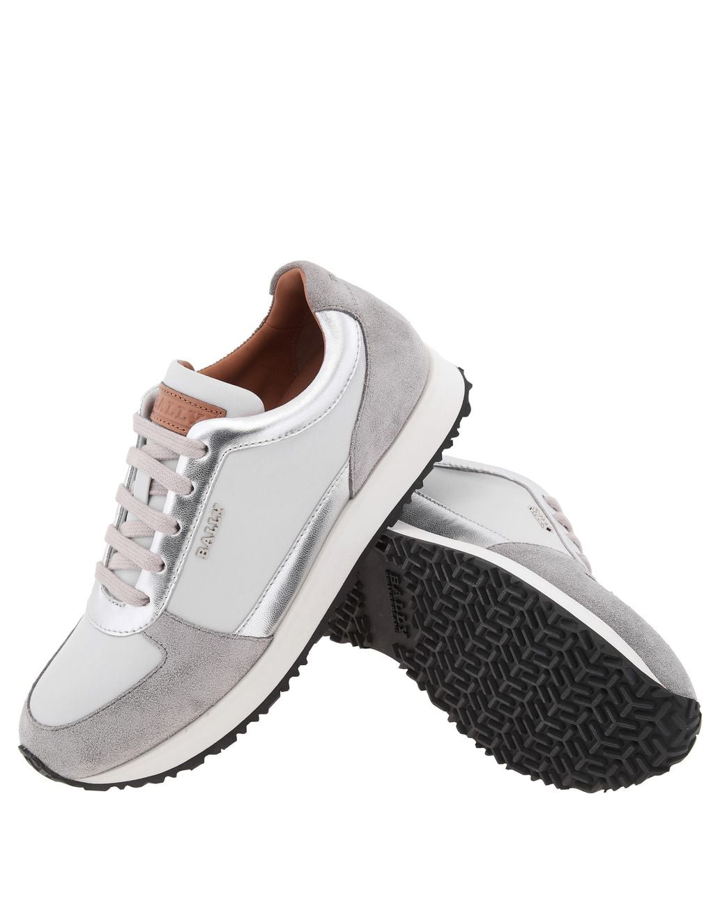 Bally White Athyna Calf Suede Low-Top Sneakers