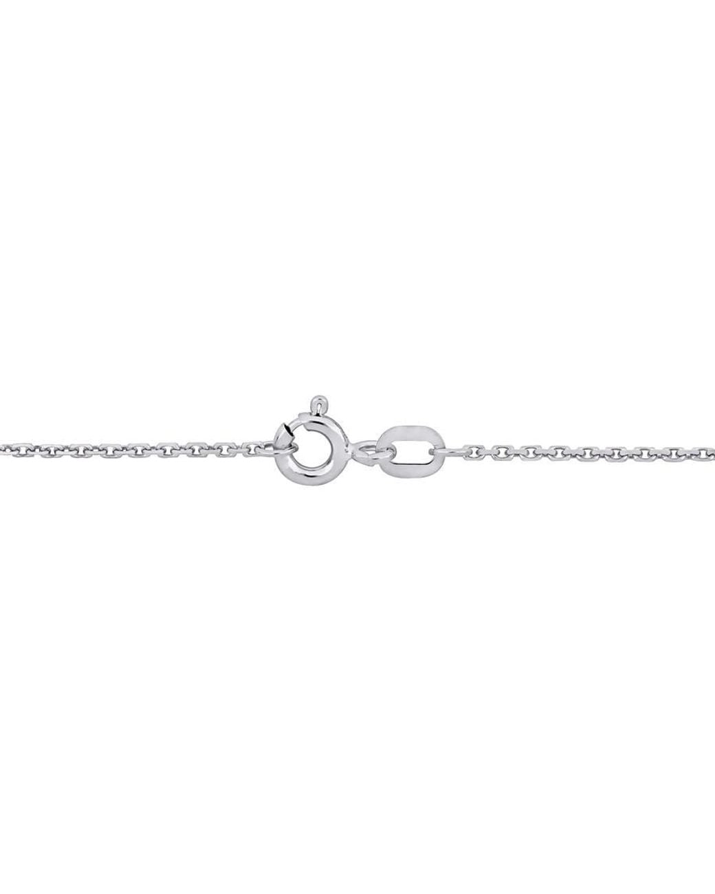 Amour Metallic 1.2Mm Diamond-Cut Cable Chain Necklace for men